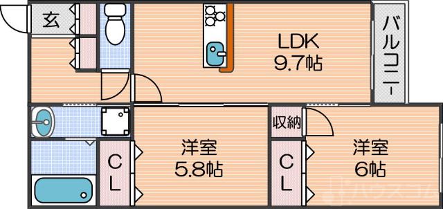 アミコート和の間取り