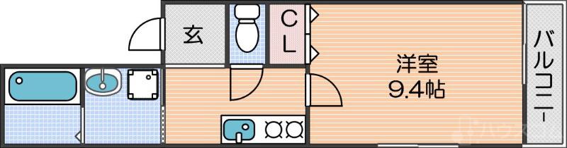 北加賀屋の完工年月(2015年9月)築の賃貸アパートの間取り