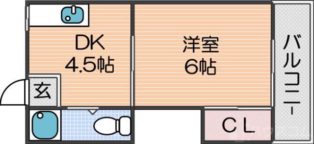 丸萬ハイツの間取り