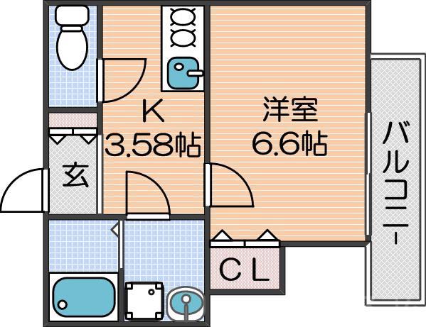 FStyle住之江エフスタイルの間取り
