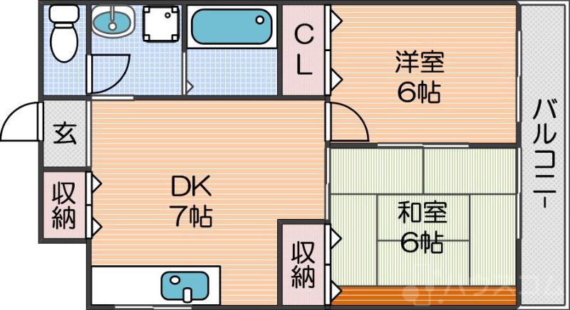 ラキアマンションアビコの間取り