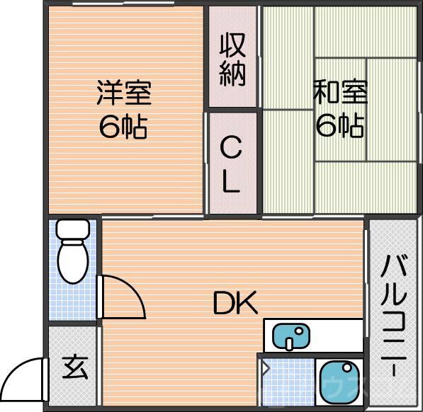 まつよしマンションの間取り