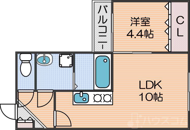 コスモクレスト清水丘の間取り