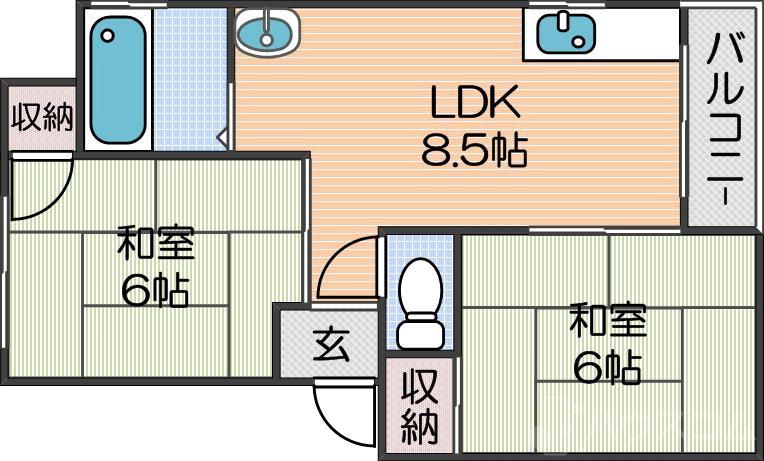 コーポ加藤の間取り