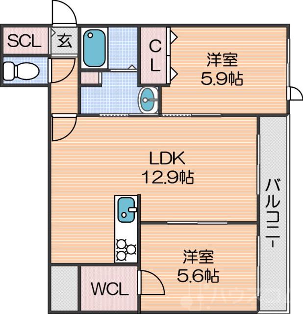 シャーメゾン千本の間取り