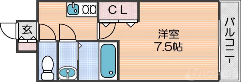 D-FLAT Nagahasi ディフラットナガハシの間取り