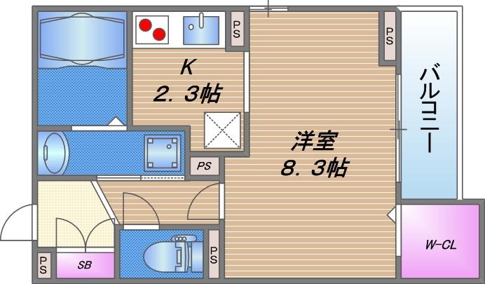 ラフィーネ クローバーⅡの間取り