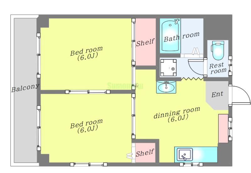 クレシア長町の間取り