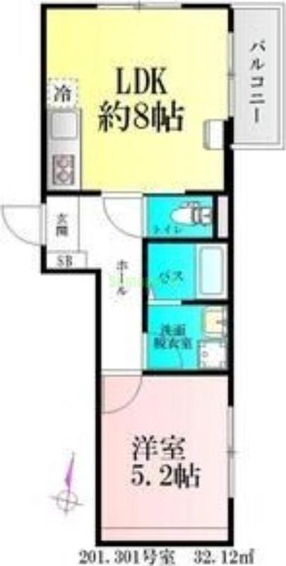 BAU宮町Ⅱの間取り