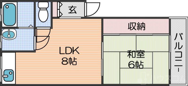 墨江朝日マンションの間取り