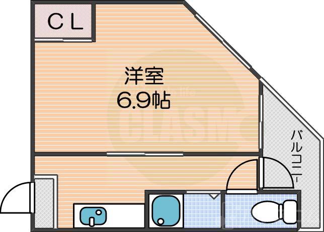 マンション楠木の間取り