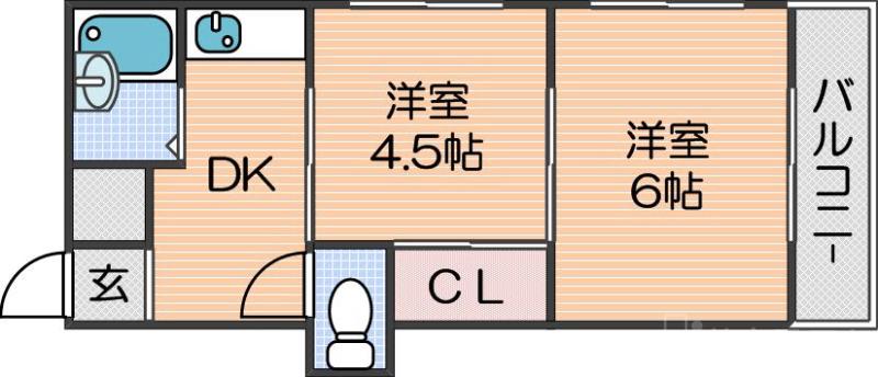 ニコーホワイトハイツの間取り