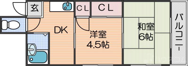 ニコーホワイトハイツの間取り