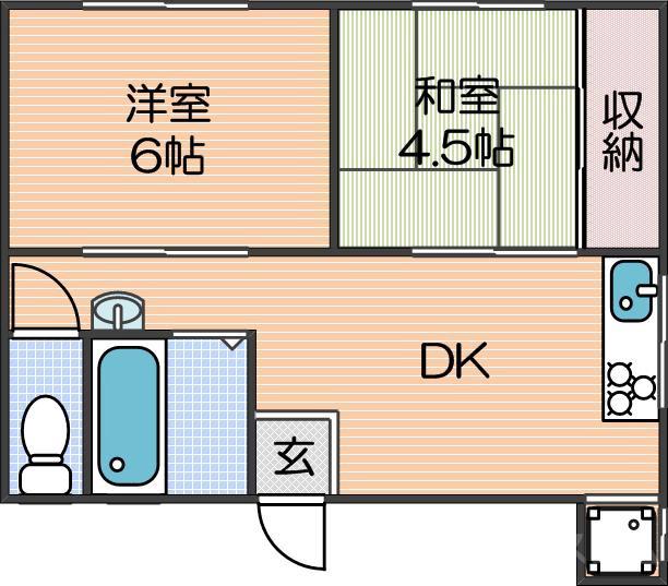 泉荘の間取り