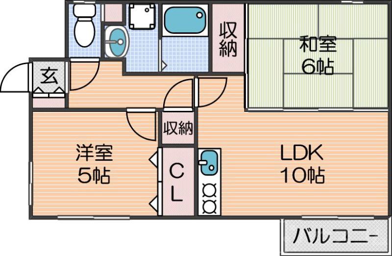 ルネサンライズHORIMOTOの間取り
