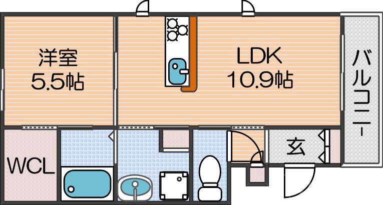 シャーメゾンシーガルⅡの間取り