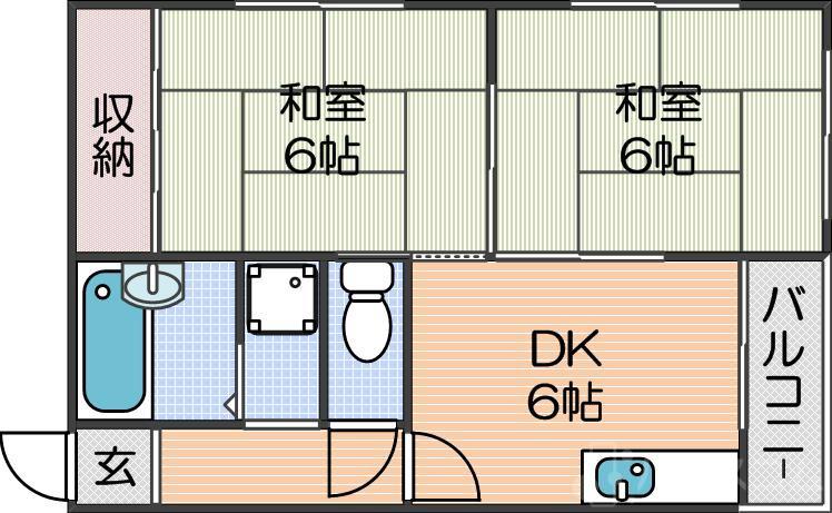 第二眉山マンションの間取り