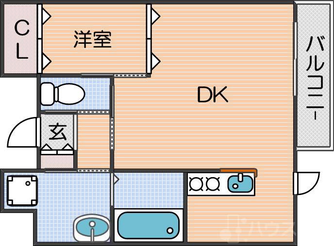 ワンプレイス天王寺駅前の間取り