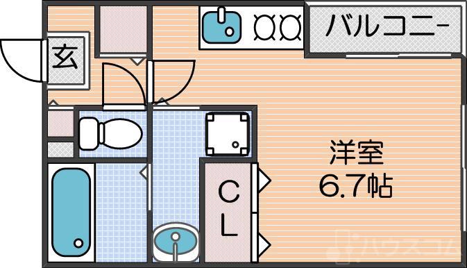 ハーモニーテラス北加賀屋の間取り