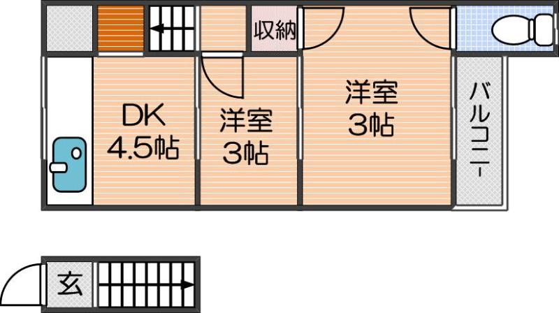 アリタ文化花園の間取り