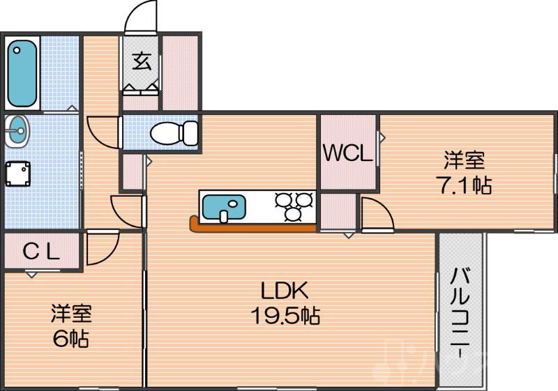 スペチアーレ墨江の間取り