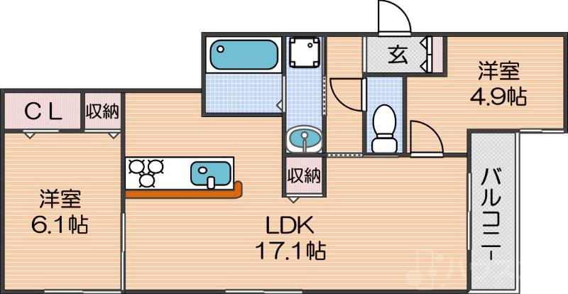 クラシスト墨江の間取り