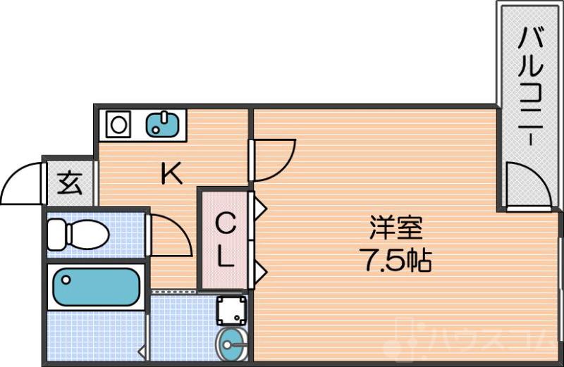 フジパレス住吉公園西の間取り