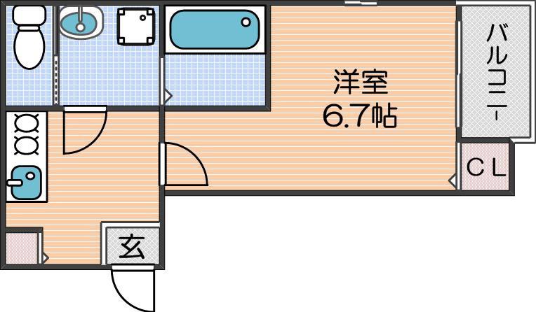 南大阪ミカーサの間取り