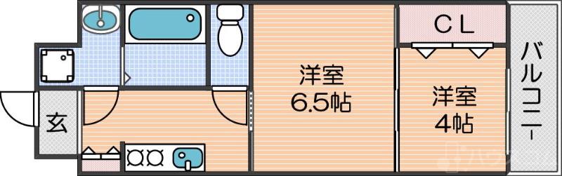 プランドール天王寺サウスの間取り