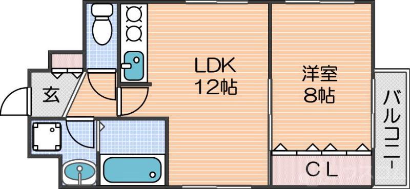 タイムス安立の間取り