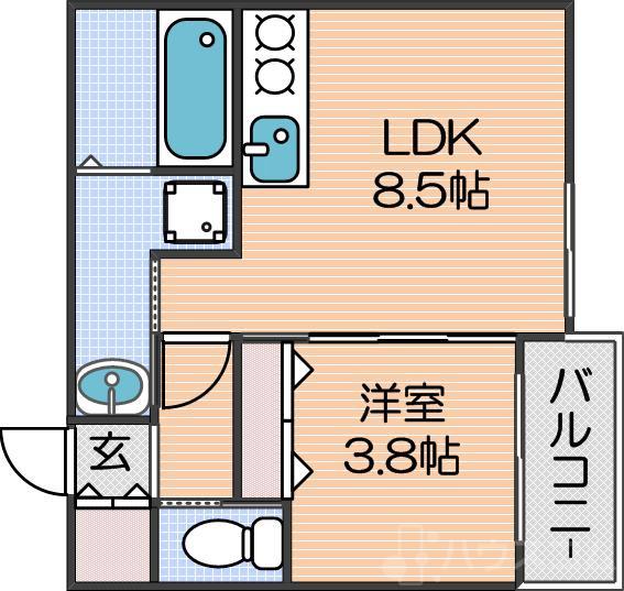 ウィン玉出Ⅱの間取り