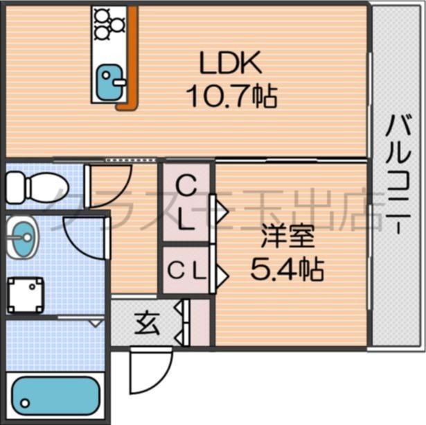 D-roomフォルチェの間取り