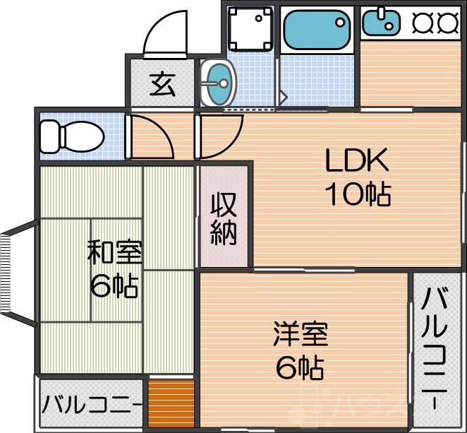 シャトー上住吉の間取り