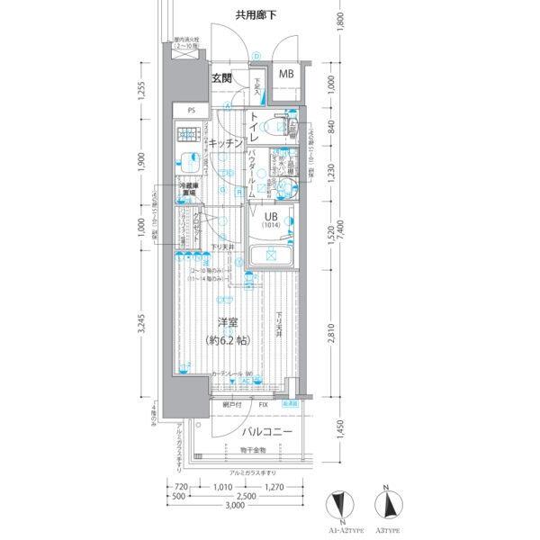 エスリード長居公園パークアベニューの間取り