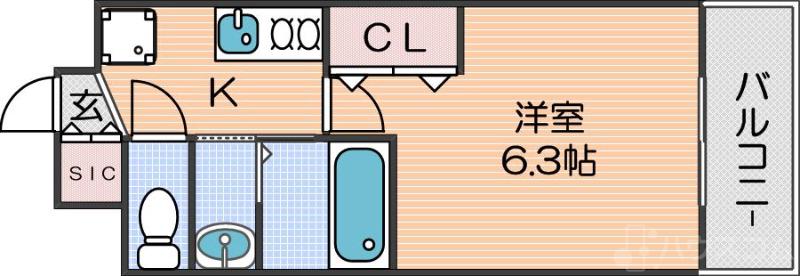 ラグゼ住吉公園の間取り
