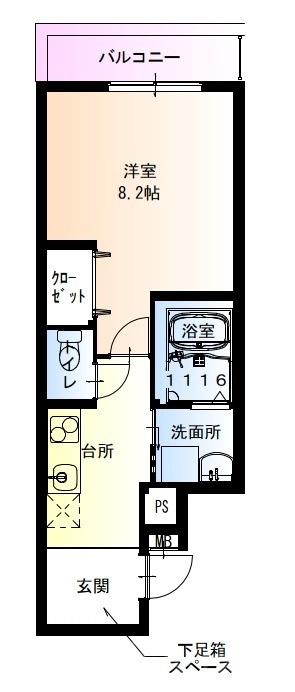 フジパレス住吉山之内Ⅲ番館の間取り