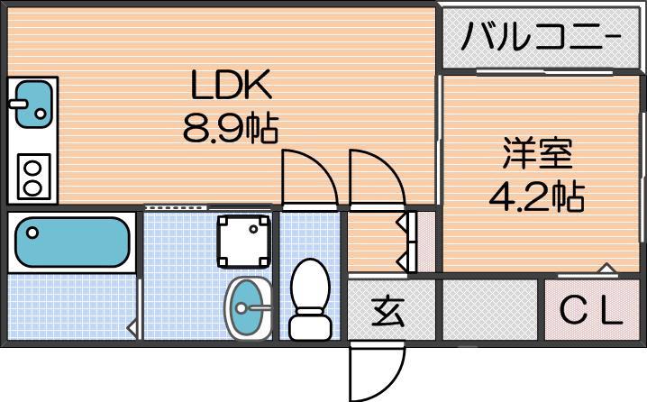 AIA難波南の間取り