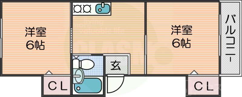 美濃マンションの間取り