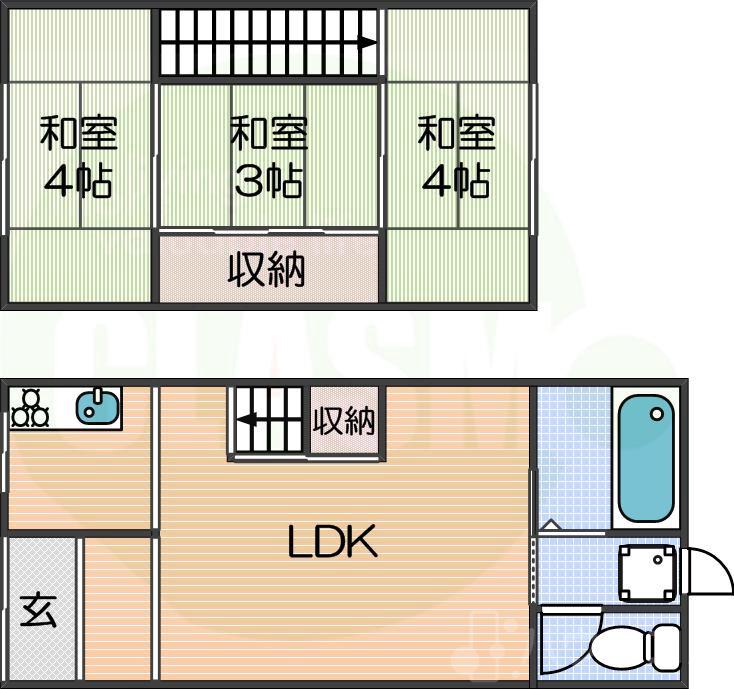 御崎4丁目戸建の間取り