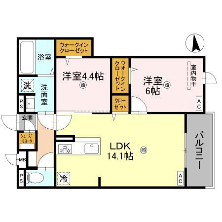 メゾンドセリジエの間取り