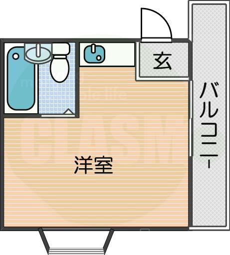 グランドハイツ万代東の間取り