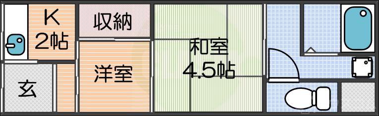 松3丁目内谷貸家の間取り