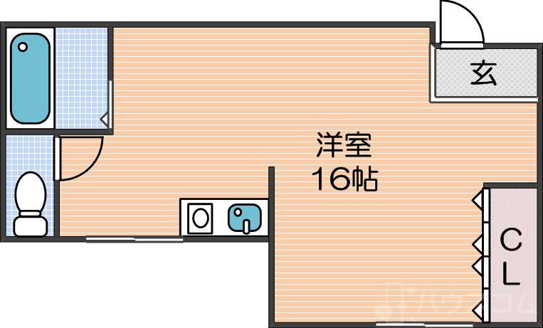 コーポはぎの間取り