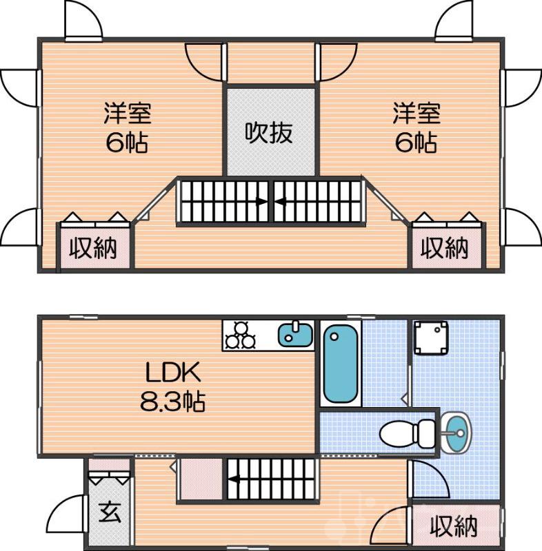 オルフェア帝塚山の間取り