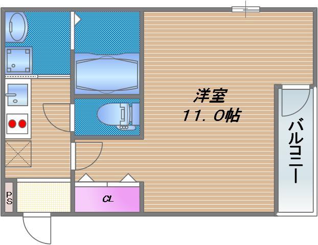フジパレス深江橋Ⅵ番館の間取り