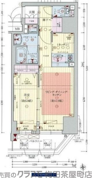 プレサンス阿波座駅前の間取り