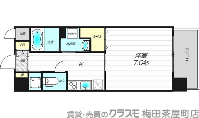 西中島の完工年月(2006年2月)築の賃貸マンションの間取り