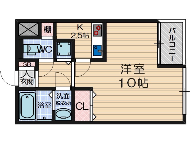 クレアールの間取り