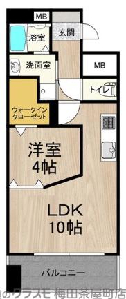 西本町の完工年月(2007年1月)築の賃貸マンションの間取り