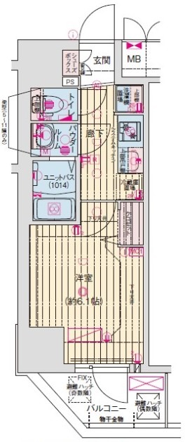 プレサンス天王寺 勝山の間取り